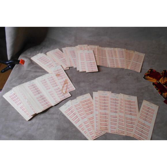 Vintage 1962 Password Game Replacement Card Lot Milton Bradley - Picture 2 of 8